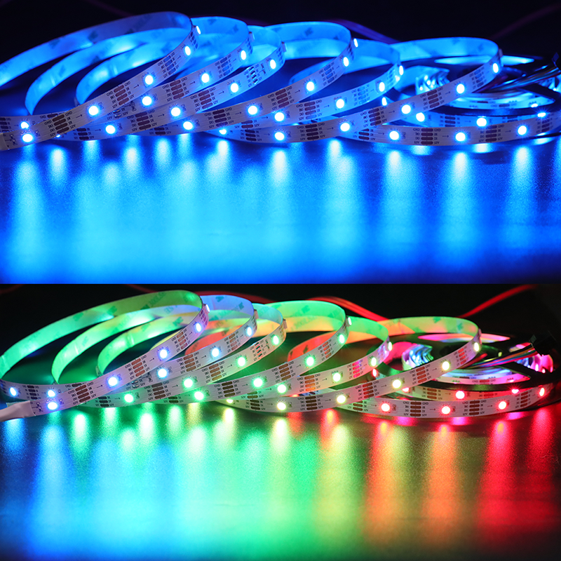 DC12V CS8812 5050SMD RGB, Breakpoint continue 150 LEDs Individually Addressable Digital Strip Lights, Waterproof Dream Color Programmable Flexible LED Ribbon Lights DC12V CS8812 5050SMD RGB, Breakpoint continue 150 LEDs Individually Addressable Digital Strip Lights, Waterproof Dream Color Programmable Flexible LED Ribbon Lights